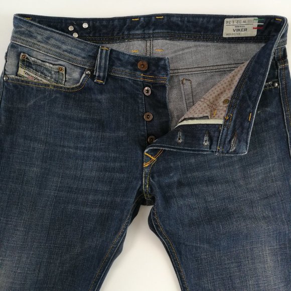 Diesel Viker Straight Button Fly Jeans 32 - Picture 3 of 10